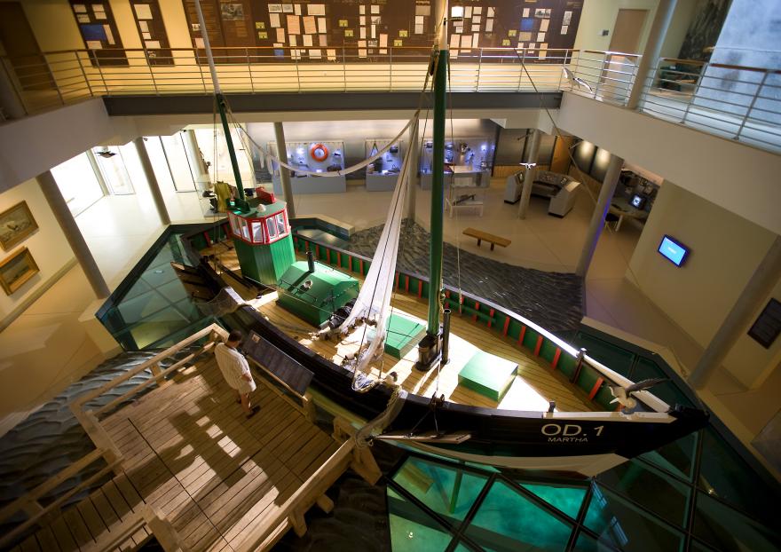 Visserschip Martha OD.1, in het NAVIGO-Nationaal Visserijmuseum